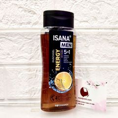 Tắm gội nam Isana Men 5in1 #Energy thanh mát, thư giãn - Hàng nội địa Đức, 300ml.