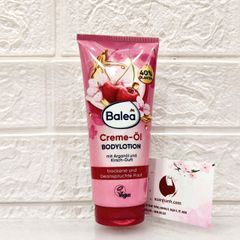 Dưỡng thể Balea Cream- Öl Argan và Cherry mềm mịn cùng hương thơm dịu nhẹ, 200ml (NEW)