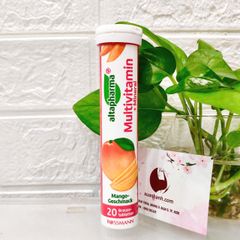 Viên sủi Multivitamin bổ sung đa Vitamin và khoáng chất thiết yếu từ Đức, #Xoài - 20 viên
