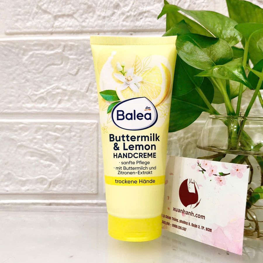 Kem dưỡng tay Balea Buttermilk & Lemon chiết xuất bơ sưa và chanh ngọt mát, 100ml