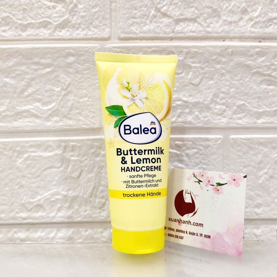 Kem dưỡng tay Balea Buttermilk & Lemon chiết xuất bơ sưa và chanh ngọt mát, 100ml