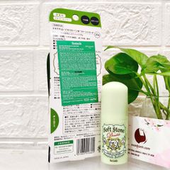 Lăn khử mùi Soft Stone Double Color Control khô thoáng, khử mùi, giảm thâm, 20g (Màu xanh)