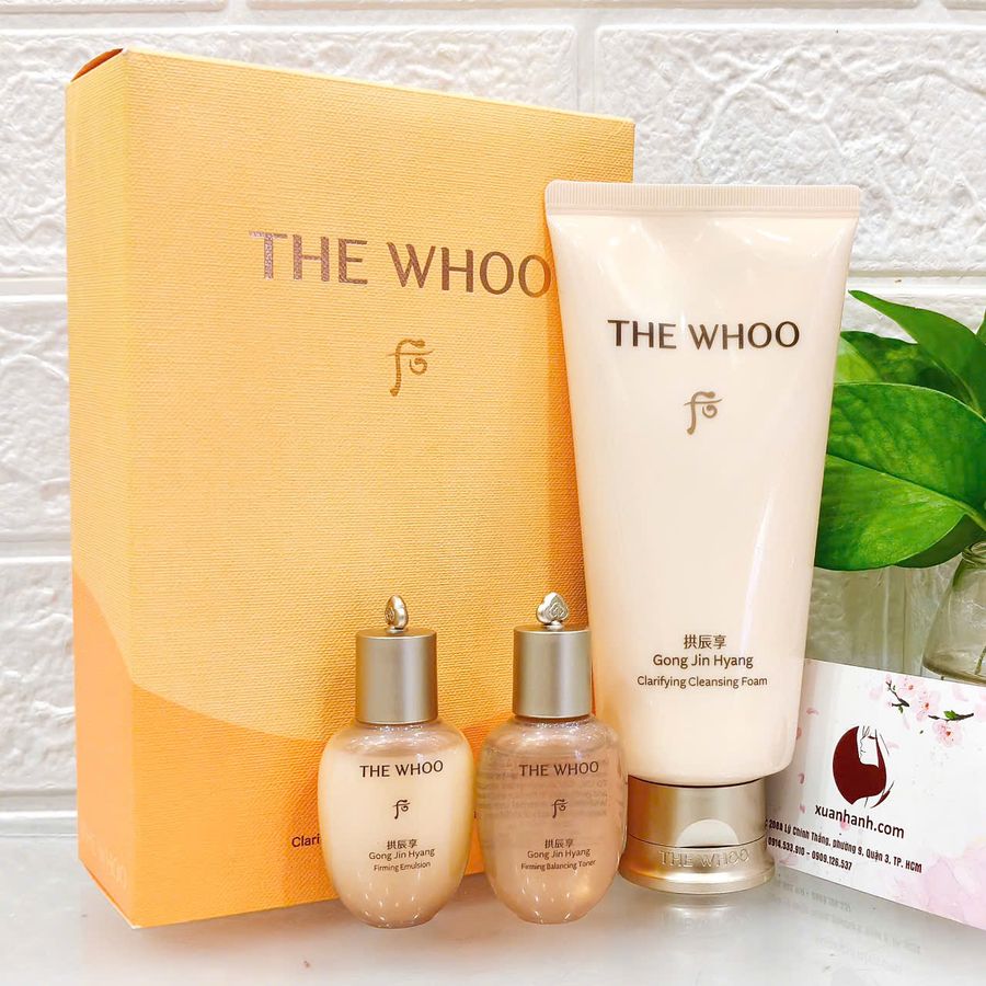 Sữa rửa mặt The Whoo GJH Clarifying sạch sâu và ẩm mượt - TẶNG Toner + Emultion. 