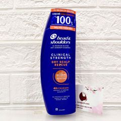 Gội xả thuốc Head&Shoulders Clinical Strength 4X Stronger đặc trị gàu, nhãn cam.
