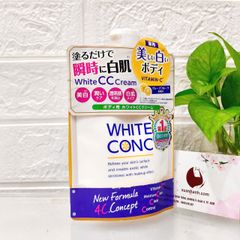 Sữa dưỡng thể White Conc CC cream trắng da, nâng tone, xuất xứ Nhật, 390ml