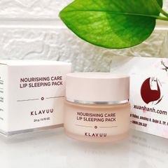 Dưỡng ủ môi đêm Klavuu dưỡng ẩm căng mọng, giảm thâm & sáng màu môi 20g