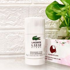 Lăn khử mùi Lacoste L.12.12 Blanc kháng khuẩn, nam tính, mạnh mẽ cuốn hút