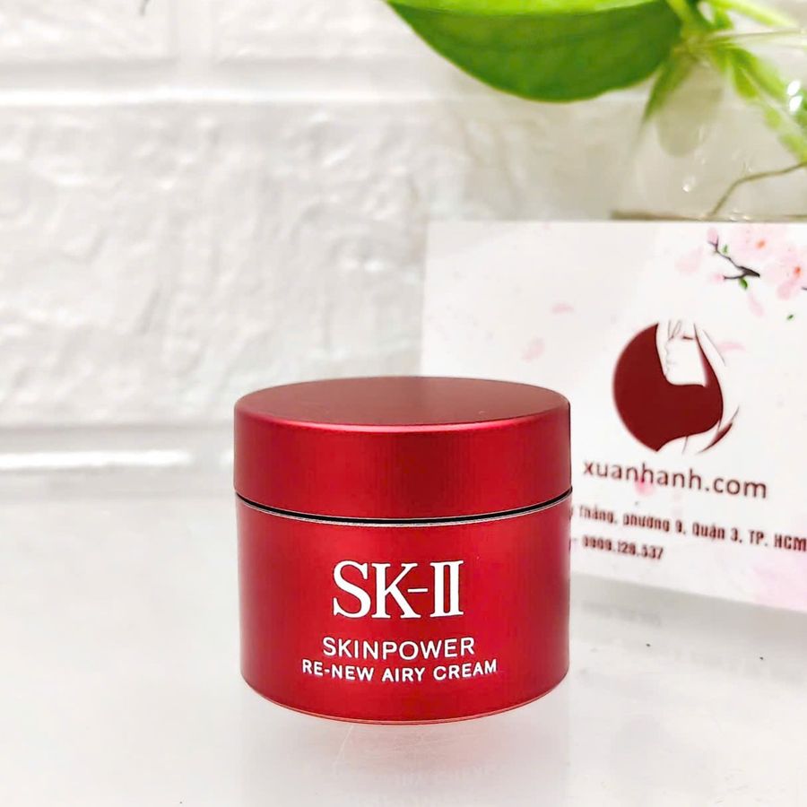 Kem dưỡng SKII Skinpower Re-New chống lão hóa, phục hồi da, #Airy cream thoáng nhẹ da, 15g