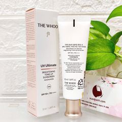 Kem chống nắng The Whoo UV Ultimate Brightening Tone-Up bảo vệ và nâng tone sáng da, 50ml