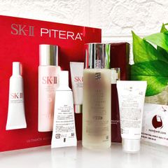 Set SKii Pitera Ultimate Aura Essentials 3 món trắng sáng, căng mọng da - (Limited)