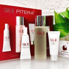 Set SKii Pitera Ultimate Aura Essentials 3 món trắng sáng, căng mọng da - (Limited)