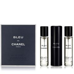 Nước hoa Bleu De Chanel Eau De Toilette lịch lãm, ấm áp - 3x20ml (New)