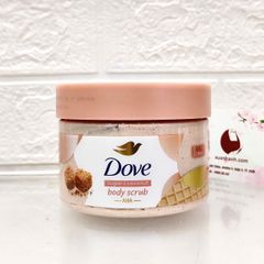 Tẩy tế bào chết Dove Sugar & Coconut dạng hạt mịn, sạch da với hương ngọt béo, 280g