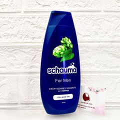 Dầu gội hữu cơ chăm sóc tóc cho nam SCHAUMA MEN nội địa Đức, 400ml