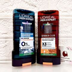 Tắm gội nam L’oreal Men Expert 5in1 Magnesium Defense cuốn hút, tinh tế (màu xám) - 300ml