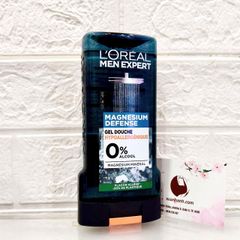 Tắm gội nam L’oreal Men Expert 5in1 Magnesium Defense cuốn hút, tinh tế (màu xám) - 300ml