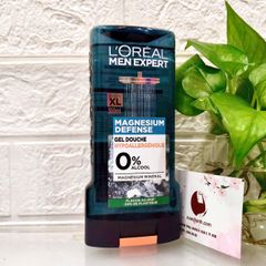 Tắm gội nam L’oreal Men Expert 5in1 Magnesium Defense cuốn hút, tinh tế (màu xám) - 300ml