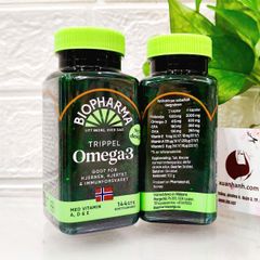 Dầu cá Nauy Biopharma TRIPPEL Omega-3 tốt cho tim mạch, hệ miễn dịch và trí não (new)