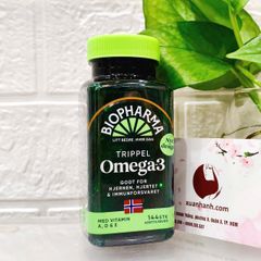 Dầu cá Nauy Biopharma TRIPPEL Omega-3 tốt cho tim mạch, hệ miễn dịch và trí não (new)