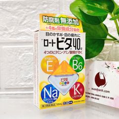 Thuốc nhỏ mắt Rohto Vita giảm mỏi mắt, bổ sung Vitamin cần thiết - dịu nhẹ (màu vàng)