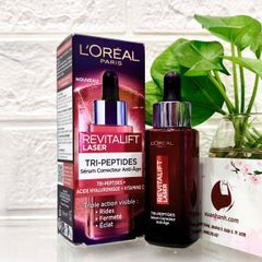 Tinh chất L'oreal Laser Tri-peptides săn chắc, giảm nhăn, sáng mịn da, 30ml