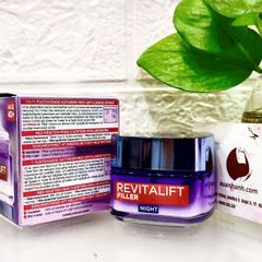 Kem dưỡng đêm L'oreal Revitalift Filler Hyaluron căng mịn và trẻ hóa da chuyên sâu, 50ml (New)