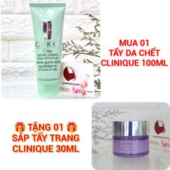 Tẩy tế bào chết Clinique 7 Day sạch mịn da, trị và ngừa mụn cám, 100ml - TẶNG 1 SÁP TẨY TRANG CLINIQUE