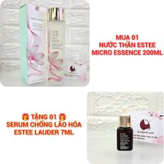 Nước thần Estee Lauder Micro Essence cân bằng và làm dịu da, #Sakura, 200ml - TẶNG 1 SERUM ESTEE ANR 7ML