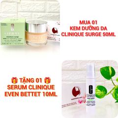 Kem dưỡng Clinique Moisture Surge 100H tươi trẻ, chống stress, 50ml - TẶNG 1 Serum Clinique Even Better 10ml