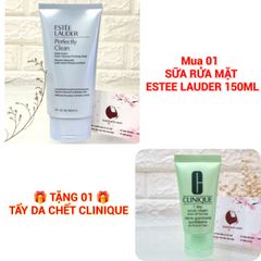 Sữa rửa mặt Estee Lauder Foam Cleanser/Purifying Mask 150ml - TẶNG TẨY TẾ BÀO CHẾT CLINIQUE 30ML
