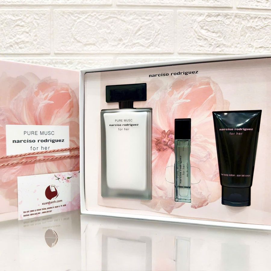 Set nước hoa Narciso Rodriguez Pure Musc For Her thanh lịch, nữ tính và cuốn hút, EDP (HOT)