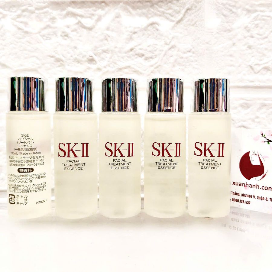 Combo 5 nước thần SKII Facial Treatment Essence cân bằng, hỗ trợ phục hồi da, 30mlx5