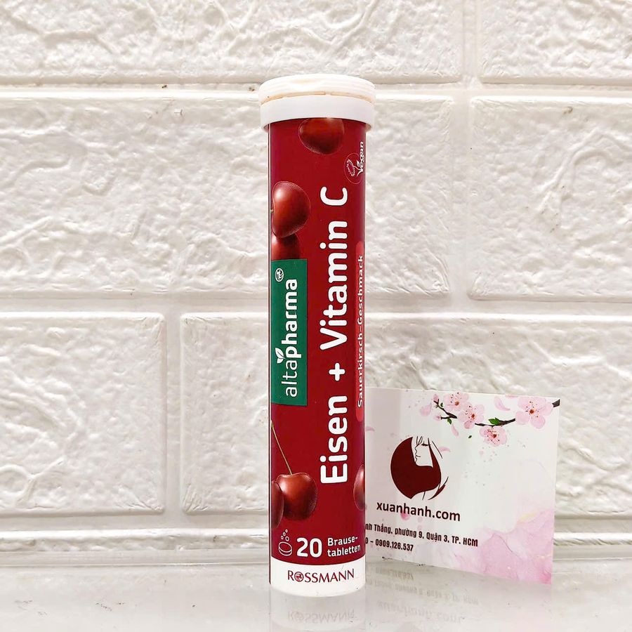 Viên sủi Multivitamin bổ sung Vitamin, Sắt cải thiện thiếu máu thiếu sắt, tăng đề kháng - 20 viên