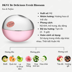 Set nước hoa DKNY Be Delicious Fresh Blossom ngọt ngào, thanh lịch - EDP, 30ml + 15ml