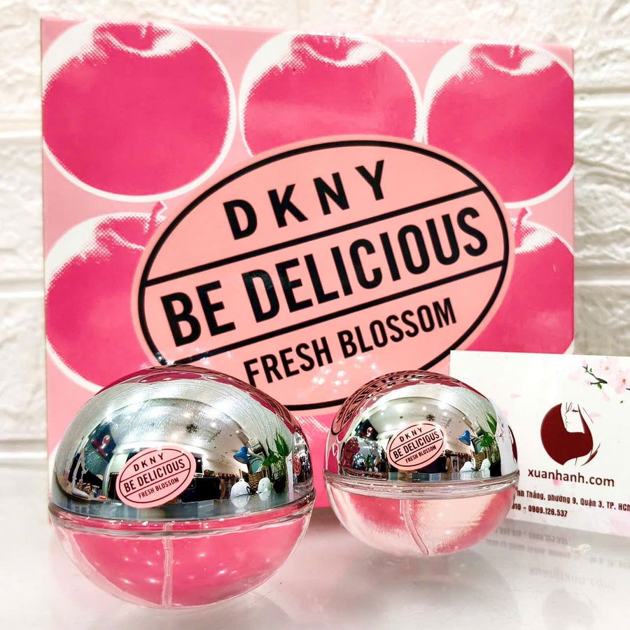 Set nước hoa DKNY Be Delicious Fresh Blossom ngọt ngào, thanh lịch - EDP, 30ml + 15ml
