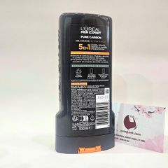 Tắm gội nam L’oreal Men Expert 5in1 Pure Carbon cuốn hút, nam tính (màu đen) - 300ml
