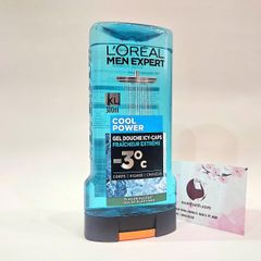Tắm gội nam L’oreal Men Expert 5in1 Cool Power mát lạnh, tươi mới (màu xanh) - 300ml