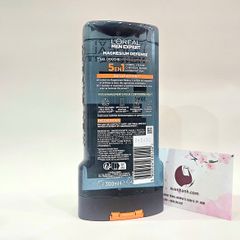 Tắm gội nam L’oreal Men Expert 5in1 Magnesium Defense cuốn hút, tinh tế (màu xám) - 300ml