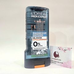 Tắm gội nam L’oreal Men Expert 5in1 Magnesium Defense cuốn hút, tinh tế (màu xám) - 300ml