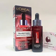Tinh chất L'oreal Laser Tri-peptides săn chắc, giảm nhăn, sáng mịn da, 30ml