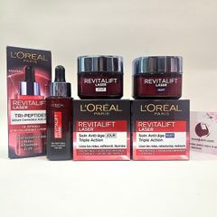 Tinh chất L'oreal Laser Tri-peptides săn chắc, giảm nhăn, sáng mịn da, 30ml