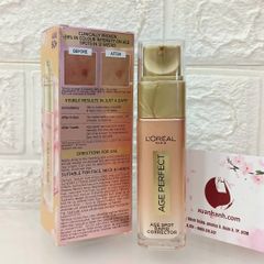 Serum L'oreal Age Spot Rapid Corrector trắng đều màu da và giảm đốm nâu, 30ml