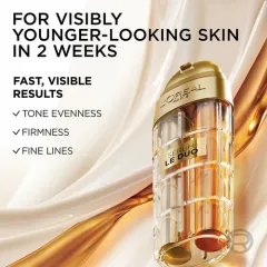 Serum L'oreal Age Defying Le Dou serum 2 lõi cho 2 hiệu quả đồng thời: trẻ và trắng, 30ml