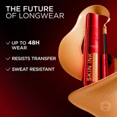 Kem nền và che khuyết điểm 2in1 L'oreal Skin Ink nhanh gọn, bền màu, tự nhiên
