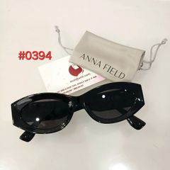 Kính mát Anna Field chống tia UV, bảng tròn dài phối kim loại sành điệu #0394