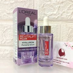 Tinh chất L'oreal Revitalift Filler bổ sung ẩm, làm căng đầy và chống lão hóa, 30ml