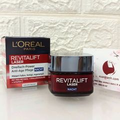 Kem dưỡng đêm L'oreal Revitalift Laser chống lão hoá, chống nhăn, nâng cơ, 50ml 