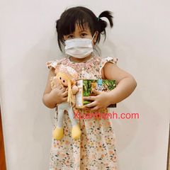 Khẩu trang y tế Qmask đạt chuẩn y khoa cho bé - 3 lớp kháng khuẩn, hộp 50 cái - Mua 2 Tặng 1