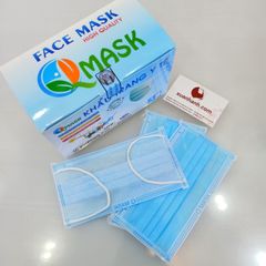 Khẩu trang y tế Qmask đạt chuẩn y khoa - 4 lớp vải không dệt, hộp 50 cái - Mua 2 Tặng 1