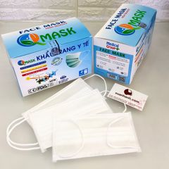 Khẩu trang y tế Qmask đạt chuẩn y khoa - 4 lớp kháng khuẩn, hộp 50 cái - Mua 2 Tặng 1